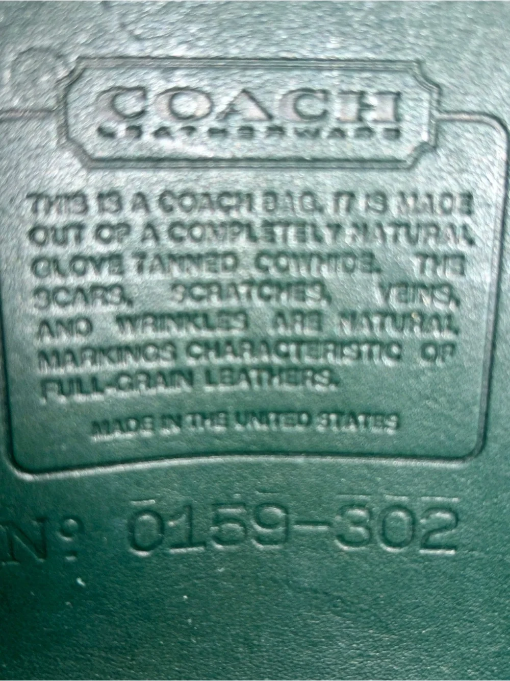 Vintage Coach Court bag